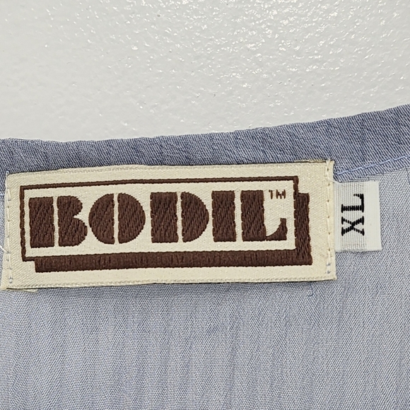 Bodil Women's Poly Chiffon Plisse Button Front Sheer Tunic Dress - XL - Picture 3 of 8